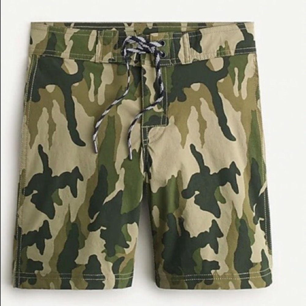 J Crew Boys Camouflage Board Shorts